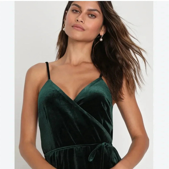 Design Lab Lord & Taylor Tops - Velvet wrap top size small